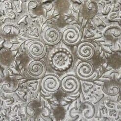 Metal Floral Embossed Wall Decor Set Of 4 Gray - Olivia & May -Home Decor Shop GUEST 4f24edc5 8eb4 4ce0 851b 082abae0e89e