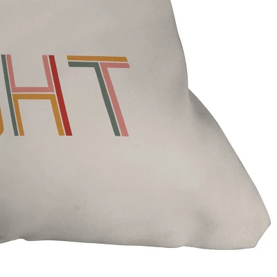 16"x16" Rachel 'Merry And Bright' Square Throw Pillow Light Beige - Deny Designs 4 16"x16" Rachel 'Merry And Bright' Square Throw Pillow Light Beige - Deny Designs - Image 2