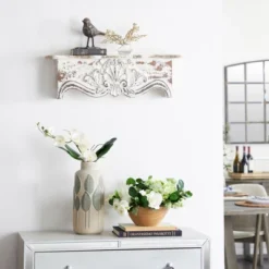 28" X 9" Rustic Fir Wood Wall Shelf - Olivia & May -Home Decor Shop GUEST 4fd95adc 4786 48c8 9f23 af4c8fca6407