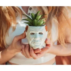 Silver Buffalo Halloween Michael Myers 3-Inch Ceramic Mini Planter With Artificial Succulent 8 Silver Buffalo Halloween Michael Myers 3-Inch Ceramic Mini Planter With Artificial Succulent -Home Decor Shop GUEST 5263f6ec 855a 4417 b34a e83d097887f2