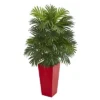 Nearly Natural 40-in Areca Palm Artificial Plant In Red Planter 2 Nearly Natural 40-in Areca Palm Artificial Plant In Red Planter -Home Decor Shop GUEST 52c88dd1 8552 472a 9489 032fc45bde40
