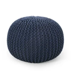 Nahunta Modern Knitted Cotton Round Pouf - Christopher Knight Home 26 Nahunta Modern Knitted Cotton Round Pouf - Christopher Knight Home -Home Decor Shop GUEST 535f09a1 6d00 4748 9591 e147e3ee0d0c
