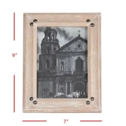 5x7 Inches Natural Wood & Glass Photo Frame - Foreside Home & Garden -Home Decor Shop GUEST 53bab90e f31d 4e17 bb0f 427aa1909fcc