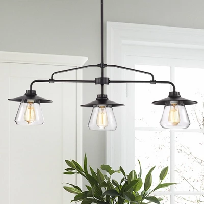 35.8" X 8.7" X 50" Temet Chandelier Black - Warehouse Of Tiffany 3 35.8" X 8.7" X 50" Temet Chandelier Black - Warehouse Of Tiffany