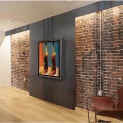 Creative Mark Illusions Floater Frame For 3/4" Depth Stretched Canvas Paintings & Artwork - [Black With Silver Edge] -Home Decor Shop GUEST 54f5da6a 0d57 4235 ab38 f635ed08371d