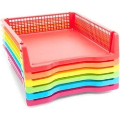 Bright Creations Set Of 6 Rainbow Turn In Trays For Teachers, Plastic Classroom Paper Organizers, Colorful Storage Baskets For Office, 10 X 3 X 13 In 11 Bright Creations Set Of 6 Rainbow Turn In Trays For Teachers, Plastic Classroom Paper Organizers, Colorful Storage Baskets For Office, 10 X 3 X 13 In -Home Decor Shop GUEST 55995d6e c06d 46e0 ba38 57ec383ef03a