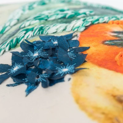 14"x26" Oversized Gourds Lumbar Throw Pillow - Rizzy Home 3 14"x26" Oversized Gourds Lumbar Throw Pillow - Rizzy Home