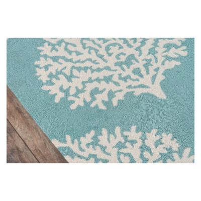 Veranda Clayton Damask Hooked Accent Rug - Momeni 6 Veranda Clayton Damask Hooked Accent Rug - Momeni - Image 4