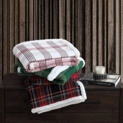 50"x60" Mountain Tartan Reversible Throw Blanket Red - Eddie Bauer -Home Decor Shop GUEST 5a13c8b3 cfa2 4597 8041 65685ec90bc1