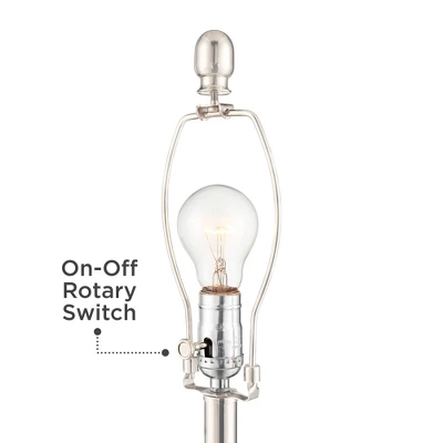 Regency Hill Luca Modern Table Lamps 25 1/2" High Set Of 2 Twisted Glass With USB Charging Port White Drum Shade For Bedroom Living Room Office Desk 6 Regency Hill Luca Modern Table Lamps 25 1/2" High Set Of 2 Twisted Glass With USB Charging Port White Drum Shade For Bedroom Living Room Office Desk - Image 4