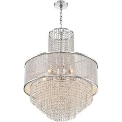 Vienna Full Spectrum Pioggia Chrome Pendant Chandelier 23 1/2" Wide Modern Crystal 5-Light Fixture For Dining Room House Foyer Kitchen Island Entryway 12 Vienna Full Spectrum Pioggia Chrome Pendant Chandelier 23 1/2" Wide Modern Crystal 5-Light Fixture For Dining Room House Foyer Kitchen Island Entryway -Home Decor Shop GUEST 5bbea872 6b51 4d10 a91b 1744b551ad9d