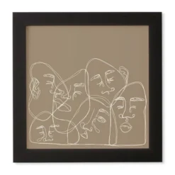 Simone Cotton Unrequited Love Framed Wall Canvas Black/Brown - Deny Designs -Home Decor Shop GUEST 5bc4f446 91e7 4d6d be6a 10b6b2600543