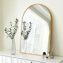 Serio 36"x 24" Arch Top Aluminum Alloy Framed Rectangular Bathroom Mirrors - The Pop Home 19 Serio 36"x 24" Arch Top Aluminum Alloy Framed Rectangular Bathroom Mirrors - The Pop Home -Home Decor Shop GUEST 5c57ebf5 243d 4080 b9f7 a514122f2f5c