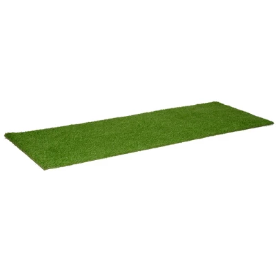 Outsunny 10' X 3' Artificial Turf Grass With Simulated Look & Feel UV Protection, & Drain Holes For Rain 5 Outsunny 10' X 3' Artificial Turf Grass With Simulated Look & Feel UV Protection, & Drain Holes For Rain - Image 3