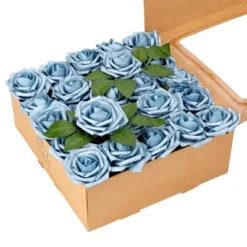 RCZ Décor Artificial Foam Roses For Decoration, Attractive Fake Flowers For DIY Wedding Centerpieces, Includes: 50 Roses With Stems And 20 Leaves -Home Decor Shop GUEST 5d0969ac f783 4f9b 90c8 32bdb0f77152