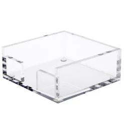 Juvale Clear Acrylic Sticky Note Holder For Desk Organization, Storage, Office Supplies Organizer, Notepad Dispenser For Dorm Room Accessories, 4x4 In -Home Decor Shop GUEST 5d4801ff 6a1e 419e ad18 bd9fb38f2e43