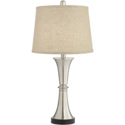 360 Lighting Seymore Modern Table Lamps 26" High Set Of 2 With USB Port Silver LED Touch On Off Burlap Linen Drum Shade For Bedroom Living Room Desk 14 360 Lighting Seymore Modern Table Lamps 26" High Set Of 2 With USB Port Silver LED Touch On Off Burlap Linen Drum Shade For Bedroom Living Room Desk -Home Decor Shop GUEST 5d5469cd 7d32 4a62 ae2a 041d4419830c