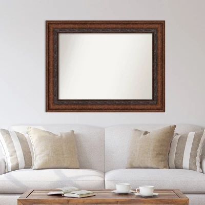 48" X 37" Non-Beveled Decorative Bronze Wall Mirror - Amanti Art 6 48" X 37" Non-Beveled Decorative Bronze Wall Mirror - Amanti Art - Image 4