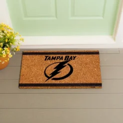 Evergreen Tampa Bay Lightning Logo Turf Mat, Brown- 28 X 16 Inches Indoor Outdoor Doormat -Home Decor Shop GUEST 5d7424b2 0314 4cba 9499 aa6a5a6223fb