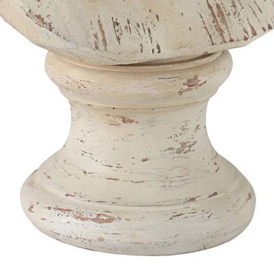Kensington Hill Classic Greek 17 1/2" High Antique White Bust Sculpture 5 Kensington Hill Classic Greek 17 1/2" High Antique White Bust Sculpture - Image 3