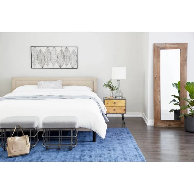 Glass Table Lamp With Drum Shade Set Of 2 Blue - Olivia & May 6 Glass Table Lamp With Drum Shade Set Of 2 Blue - Olivia & May - Image 4