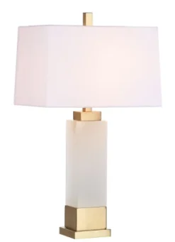 Rozella Alabaster 29.5-Inch H Table Lamp - White/Gold - Safavieh 6 Rozella Alabaster 29.5-Inch H Table Lamp - White/Gold - Safavieh -Home Decor Shop GUEST 5f32d5c3 fdf3 438c b24c 760166b21695