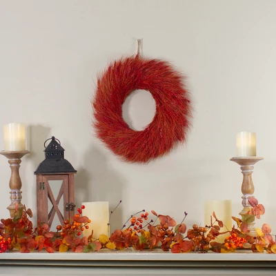 Northlight 5' Berry And Leaves Fall Harvest Artificial Garland - Unlit 3 Northlight 5' Berry And Leaves Fall Harvest Artificial Garland - Unlit