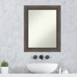 Hardwood Non-Beveled Wood Bathroom Wall Mirror 22 Hardwood Non-Beveled Wood Bathroom Wall Mirror -Home Decor Shop GUEST 5f7b2fff b400 4348 8392 9e2e1ad95e0b