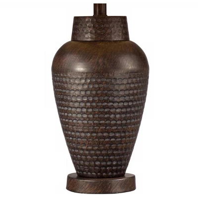 Regency Hill Modern Table Lamp With USB And AC Power Outlet Workstation Charging Base 25" High Hammered Bronze Empire Shade For Living Room Desk 9 Regency Hill Modern Table Lamp With USB And AC Power Outlet Workstation Charging Base 25" High Hammered Bronze Empire Shade For Living Room Desk - Image 7