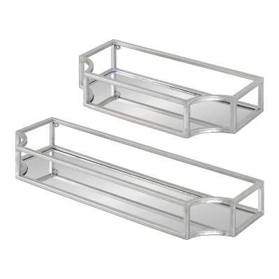 2pc Ciel Metal Wall Shelf Set - Kate & Laurel All Things Decor 10 2pc Ciel Metal Wall Shelf Set - Kate & Laurel All Things Decor - Image 8