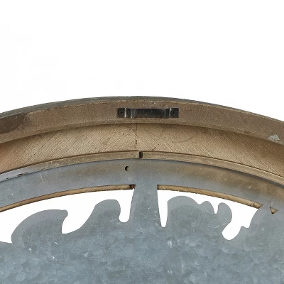 LuxenHome Metal Tree Of Life With Roots Wall Decor With Round Wood Frame 10 LuxenHome Metal Tree Of Life With Roots Wall Decor With Round Wood Frame - Image 8