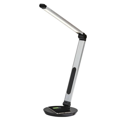 26.5" Rodney Charge Wireless Charging Multi-Function Desk Lamp (Includes LED Light Bulb) Silver - Adesso 7 26.5" Rodney Charge Wireless Charging Multi-Function Desk Lamp (Includes LED Light Bulb) Silver - Adesso - Image 5