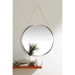 17.5" Franc Round Hanging Wall Mirror With Metal Chain - Infinity Instruments -Home Decor Shop GUEST 651c59e2 5c28 4cd4 8fd7 a59663926c18
