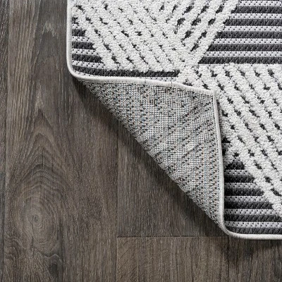 Jazz High-Low Pile Art Deco Geometric Indoor/Outdoor Area Rug - JONATHAN Y 8 Jazz High-Low Pile Art Deco Geometric Indoor/Outdoor Area Rug - JONATHAN Y - Image 6