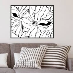 30" X 22" Sernea By Ritikia Gandhi Framed Canvas Wall Art Black - Amanti Art -Home Decor Shop GUEST 6754ebb7 99d2 488e 8cfc 450ced4f941c