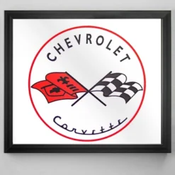 Chevrolet Corvette Printed Accent Mirror White/Red - American Art Decor -Home Decor Shop GUEST 67a53db8 9bab 4408 820f cab4fda461c8