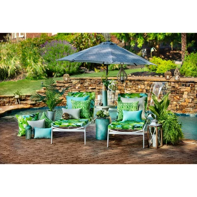 18.5" 2pk Radiance Pool Throw Pillows Blue - Pillow Perfect 3 18.5" 2pk Radiance Pool Throw Pillows Blue - Pillow Perfect