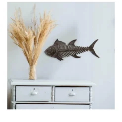 Global Crafts Grey Fish Bones Nautical Haitian Steel Drum Wall Art 11 Global Crafts Grey Fish Bones Nautical Haitian Steel Drum Wall Art -Home Decor Shop GUEST 68314e5f 778b 44c9 8748 ec49c91dd3de
