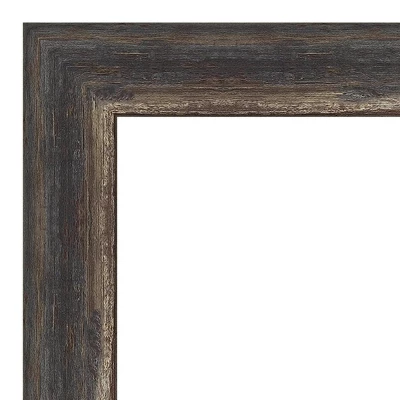 40" X 28" Non-Beveled Bark Rustic Char Narrow Wall Mirror - Amanti Art 3 40" X 28" Non-Beveled Bark Rustic Char Narrow Wall Mirror - Amanti Art - Image 2