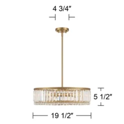 Stiffel Soft Gold Drum Pendant Chandelier 20 1/4" Wide Modern Clear Crystal 5-Light Fixture For Dining Room House Foyer Entryway 15 Stiffel Soft Gold Drum Pendant Chandelier 20 1/4" Wide Modern Clear Crystal 5-Light Fixture For Dining Room House Foyer Entryway -Home Decor Shop GUEST 68800fce fd6d 43d8 8b67 e553c77190a5