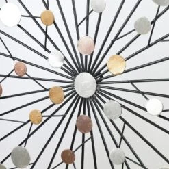 LuxenHome Silver, Black, And Gold Iron Metal Round Abstract Wall Decor 13 LuxenHome Silver, Black, And Gold Iron Metal Round Abstract Wall Decor -Home Decor Shop GUEST 6b83e88f 8407 43ad bad6 b1fe207c15c5