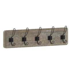 Emma And Oliver Rustic Wall Hanging Storage Rack With 5 Hooks For Entryway, Kitchen, Bathroom And More 29 Emma And Oliver Rustic Wall Hanging Storage Rack With 5 Hooks For Entryway, Kitchen, Bathroom And More -Home Decor Shop GUEST 6bac2cde d84a 48e3 9e3a c84e7c6c38b9