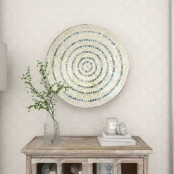 Mother Of Pearl Plate Handmade Mosaic Wall Decor Beige - Olivia & May -Home Decor Shop GUEST 6c06f818 996c 4097 a7c8 a7eeb3621077