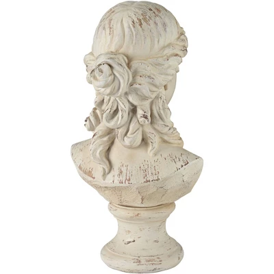 Kensington Hill Classic Greek 17 1/2" High Antique White Bust Sculpture 7 Kensington Hill Classic Greek 17 1/2" High Antique White Bust Sculpture - Image 5