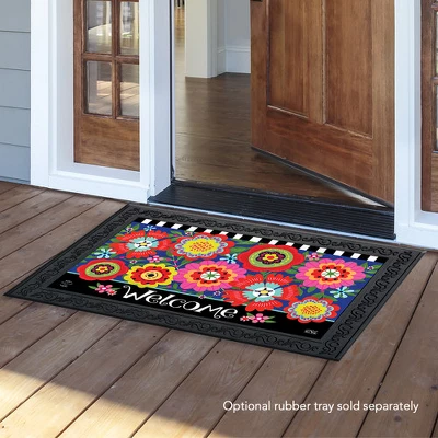 Briarwood Lane Bright Blooms Spring Doormat Welcome Floral Primitive Indoor Outdoor 30" X 18" 4 Briarwood Lane Bright Blooms Spring Doormat Welcome Floral Primitive Indoor Outdoor 30" X 18" - Image 2