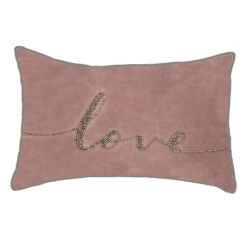 12"x18" Poly-Filled Beaded 'Love' Luxe Velvet Lumbar Throw Pillow - Edie@Home -Home Decor Shop GUEST 6cdb8053 210c 4379 be99 599ca3dc79c7