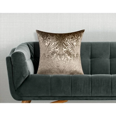 20"x20" Oversize Embossed Panne Velvet Square Throw Pillow - Edie@Home 6 20"x20" Oversize Embossed Panne Velvet Square Throw Pillow - Edie@Home - Image 4