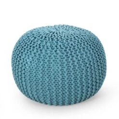 Nahunta Modern Knitted Cotton Round Pouf - Christopher Knight Home 22 Nahunta Modern Knitted Cotton Round Pouf - Christopher Knight Home -Home Decor Shop GUEST 6d8db41b 8aff 4b7c abd3 e72aaaa1d817