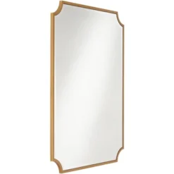 Noble Park Jacinda Rectangular Vanity Decorative Wall Mirror Modern Beveled Rounded Cut Edge Gold Frame 30" Wide For Bathroom Bedroom Living Room Home 15 Noble Park Jacinda Rectangular Vanity Decorative Wall Mirror Modern Beveled Rounded Cut Edge Gold Frame 30" Wide For Bathroom Bedroom Living Room Home -Home Decor Shop GUEST 6e2ec55f b1fc 4e28 b25d 65669b752651