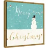 16" X 16" Merry Christmas Snowman By Veronique Charron Framed Canvas Wall Art - Amanti Art -Home Decor Shop GUEST 6e958c87 4272 4983 bd33 f1bfab16d1a7